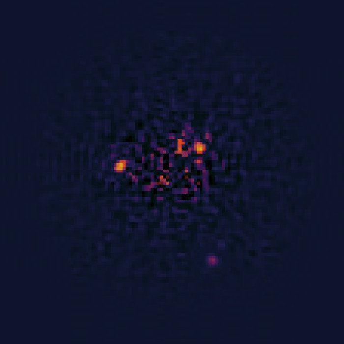 Software-processed NICMOS image of HR 8799 planetary system