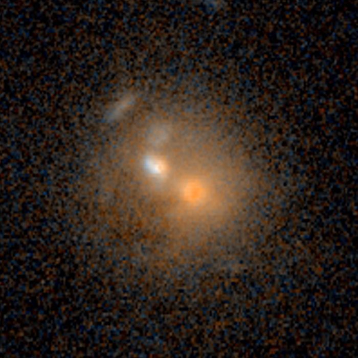 Merging galaxies — 3 billion light-years from Earth