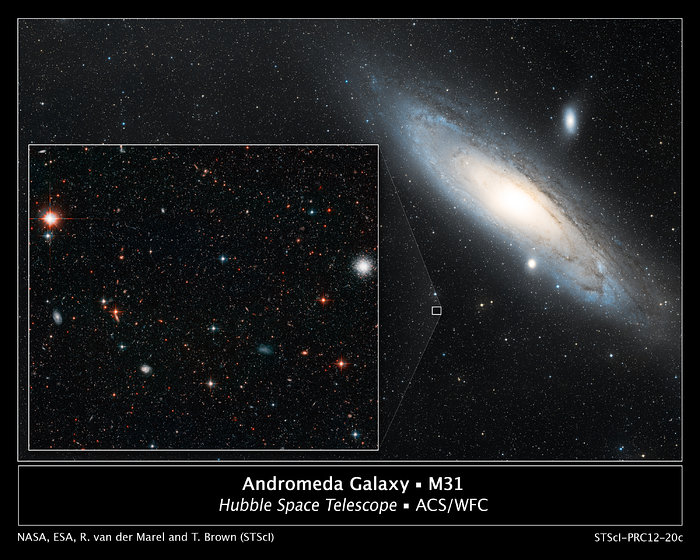 Wide-field view of the Andromeda Galaxy