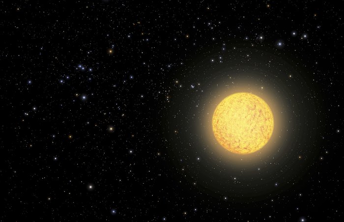 Artist’s view of ancient star