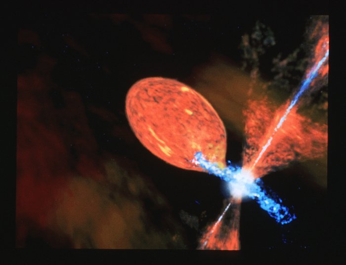 Symbiotic star R Aquarii (artist's impression)