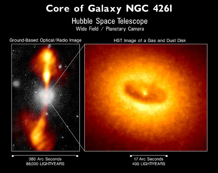 Core of Galaxy NGC 4261