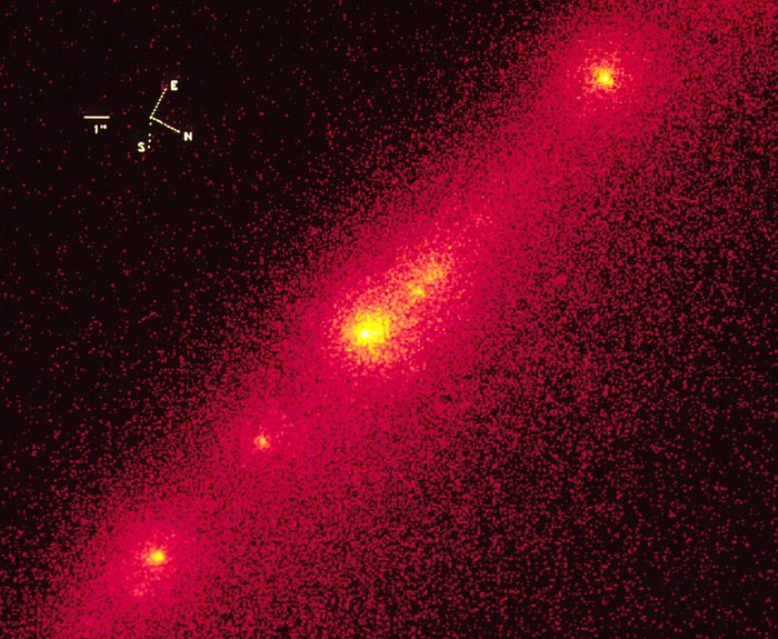 Hubble Close-Up of Bright Nucleus in Comet P/Shoemaker-Levy 9