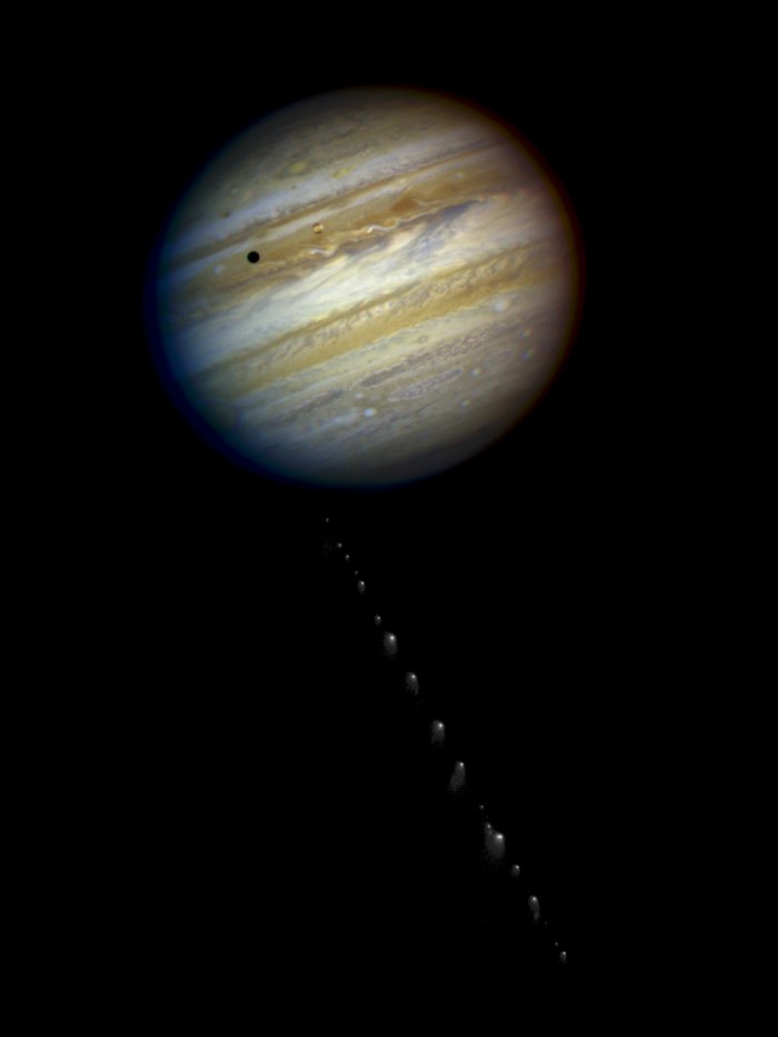 The String of Pearls heading for Jupiter