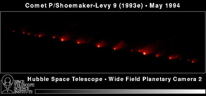 Hubble's Panoramic Picture of Comet P/Shoemaker-Levy 9