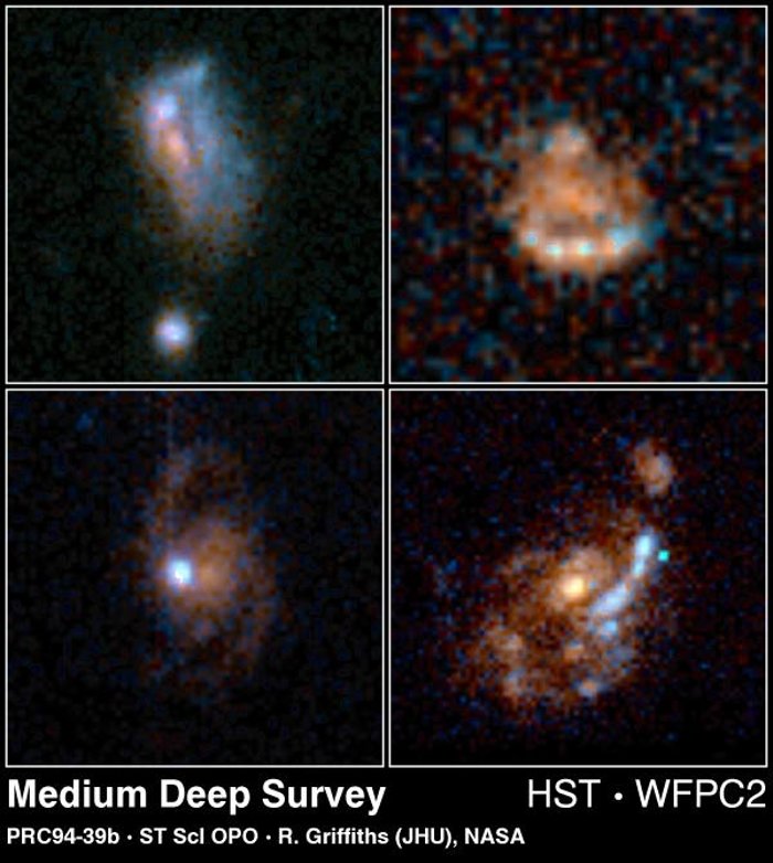 Normal Galaxies from HST Medium Deep Survey