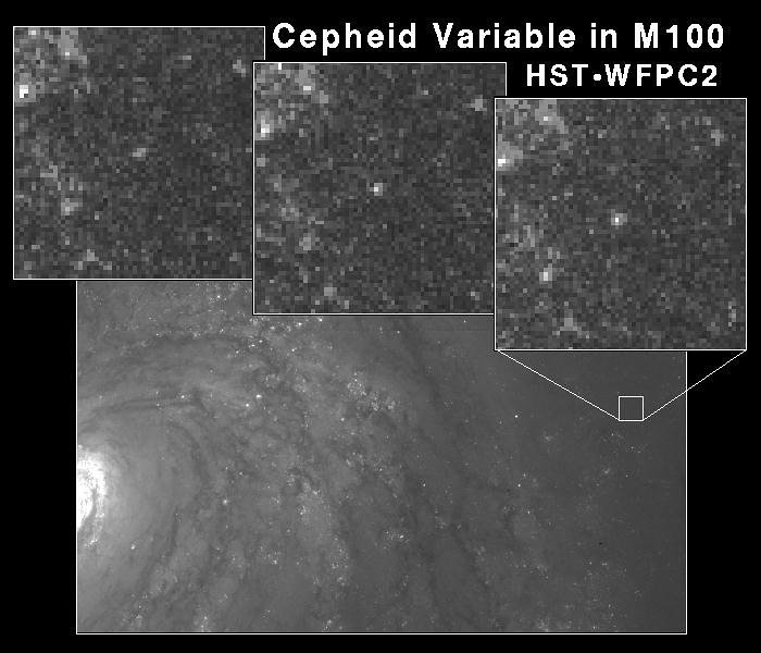 Cepheid Variable Star in Galaxy M100