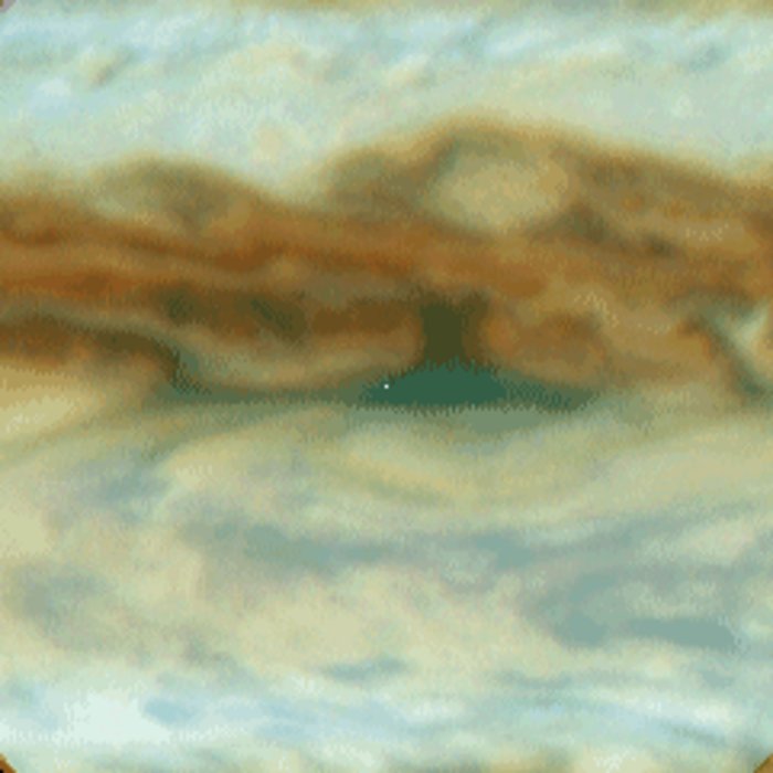 Galileo Probe Entry Site on Jupiter