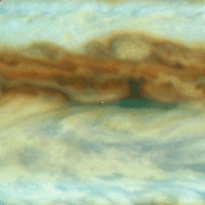 Galileo Probe Entry Site on Jupiter