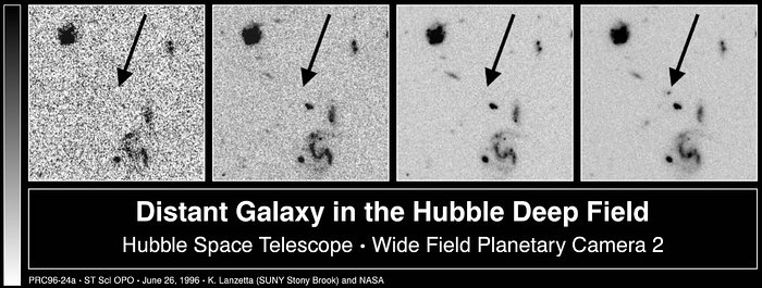 Distant Galaxy in the Hubble Deep Field