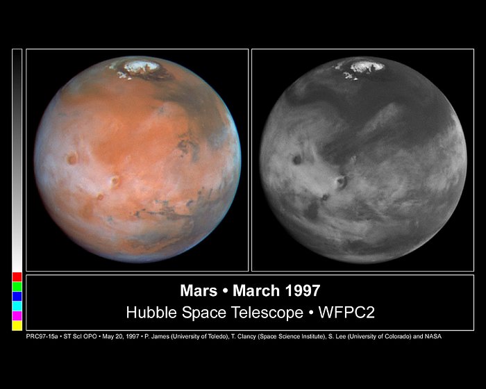 Comparison View of Mars Cloud Cover