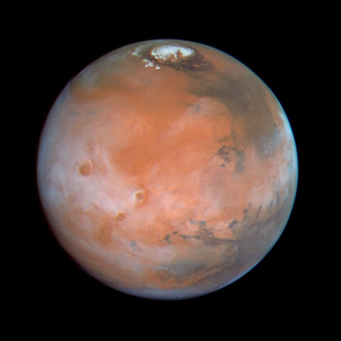 Comparison View of Mars Cloud Cover