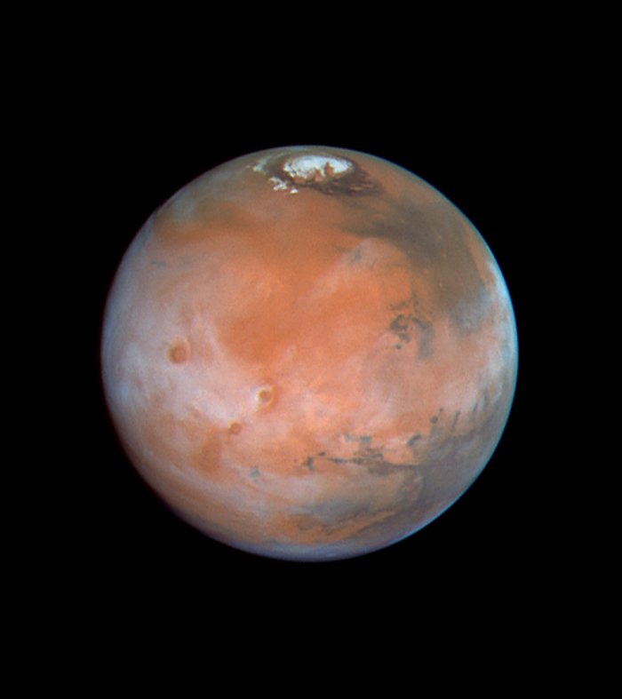 Four Views of Mars in Northern Summer