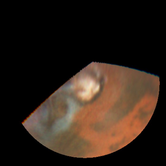 Rapid weather change observed on Mars