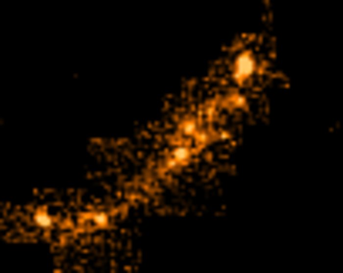 Gravitationally lensed image of highest redshift galaxy