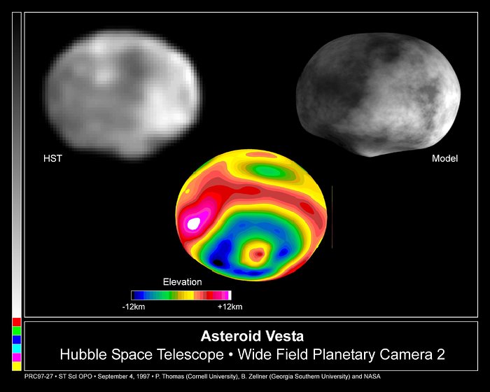 Crater on Asteroid Vesta