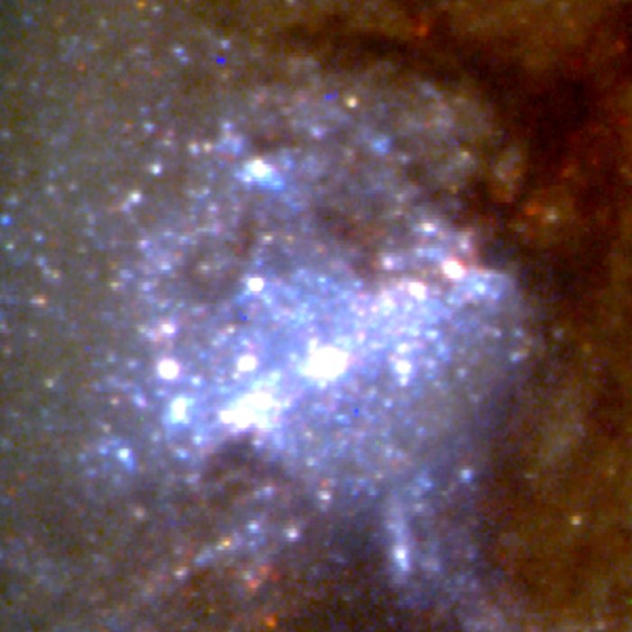 Close-Up of Star Formation in Antennae Galaxy