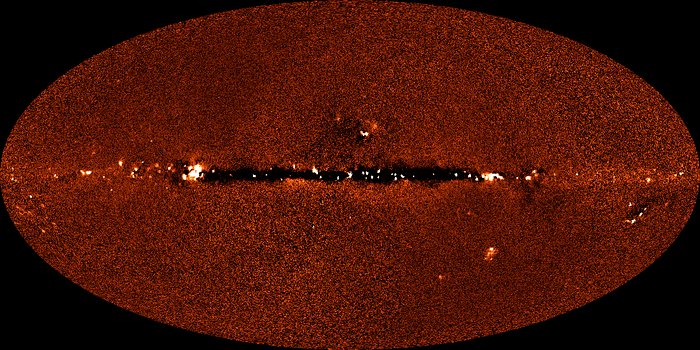 DIRBE 240 micrometer image of sky