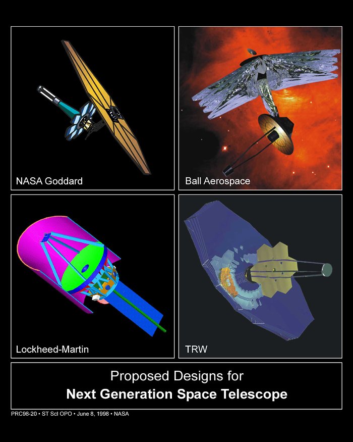 Proposed Designs for James Webb Space Telescope