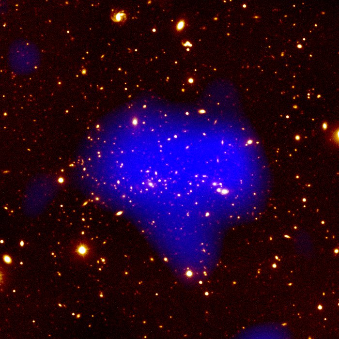 Telescopes Unveil View Of Remote, Massive Galaxy Cluster