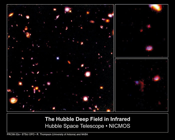 Hubble Deep Field in infrared