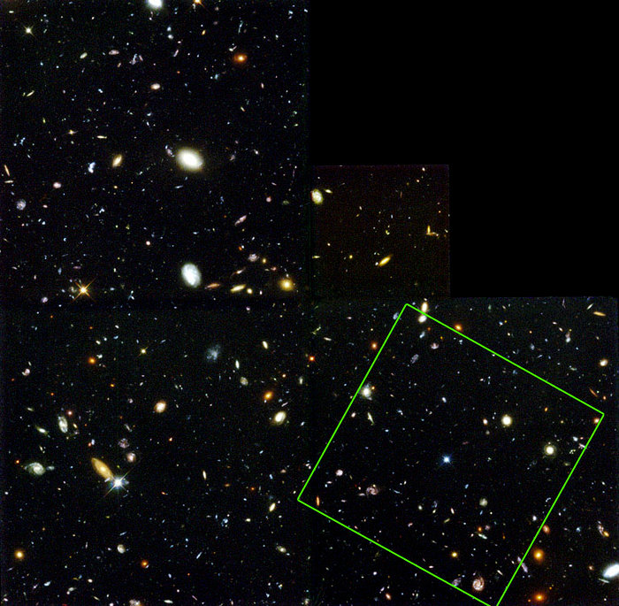 Location of NICMOS field on WFPC2 HDF