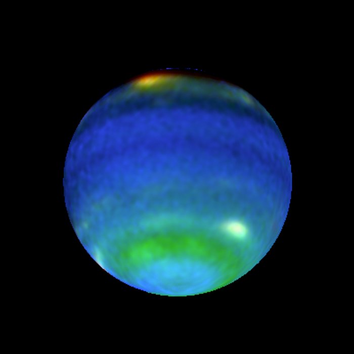 Opposite Hemispheres of Neptune