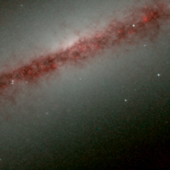 Hubble's Infrared Galaxy Gallery. A View of NGC 891