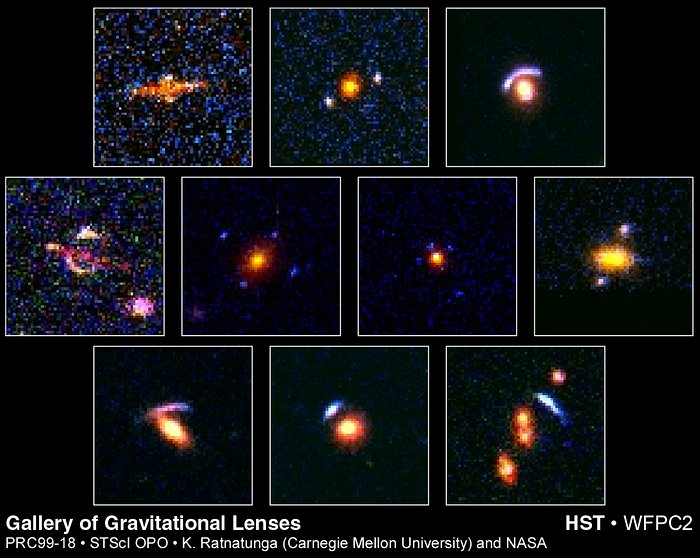 Hubble's top ten gravitational lenses