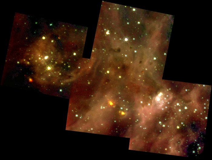 A Grand View of the Birth of 'Hefty' Stars - 30 Doradus Nebula Montage