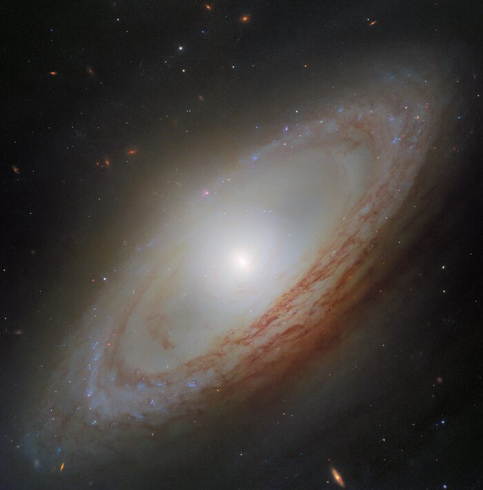 A galaxy spinning out of sync