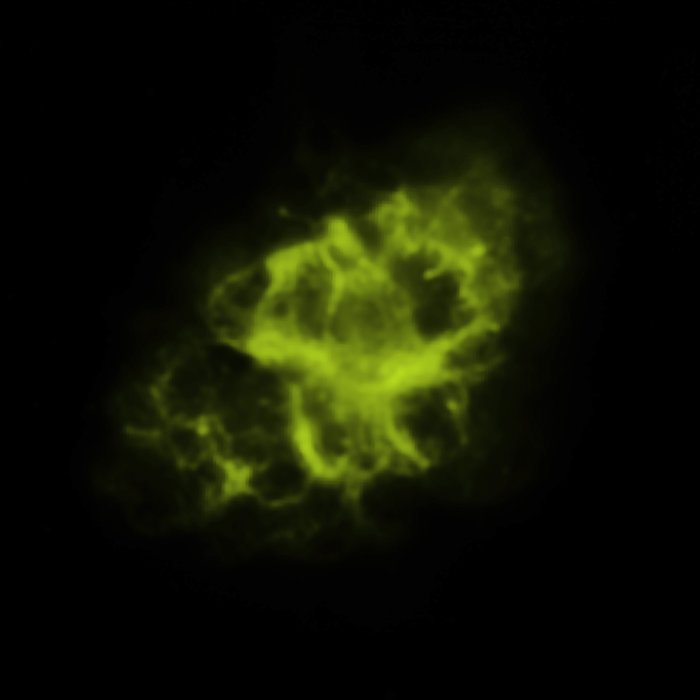 Spitzer Space Telescope (infrared) Image of the Crab Nebula