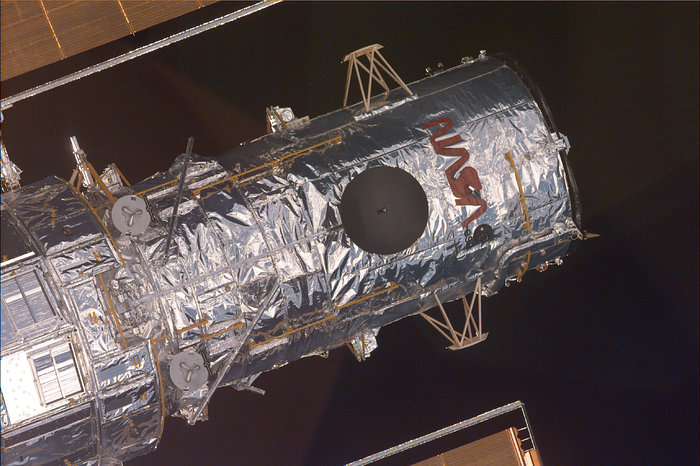 Pre-Grapple Close-Up Image of Hubble