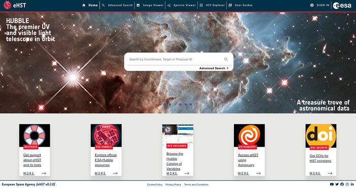 eHST User Interface.